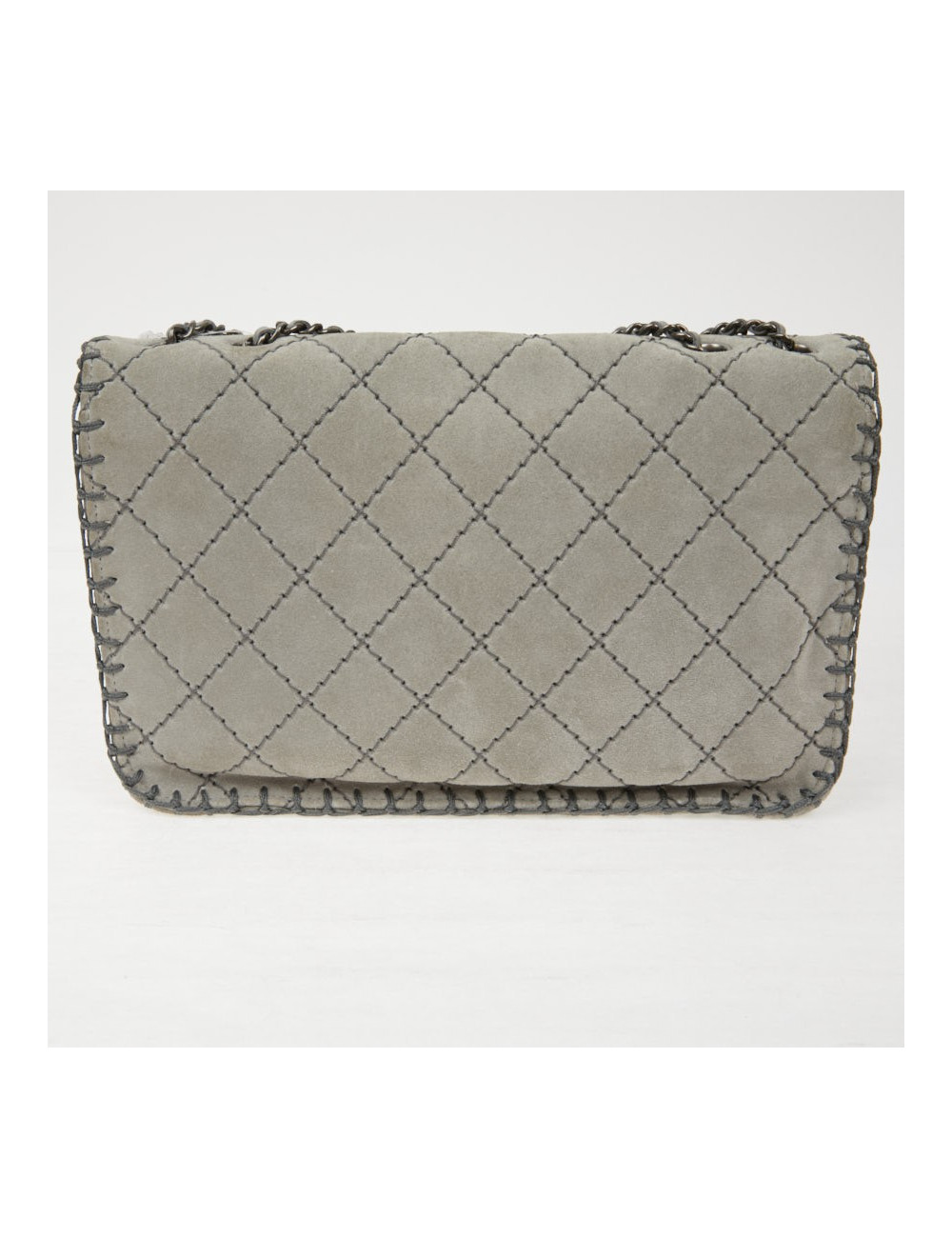 Sac Chanel surpiqûres vertes