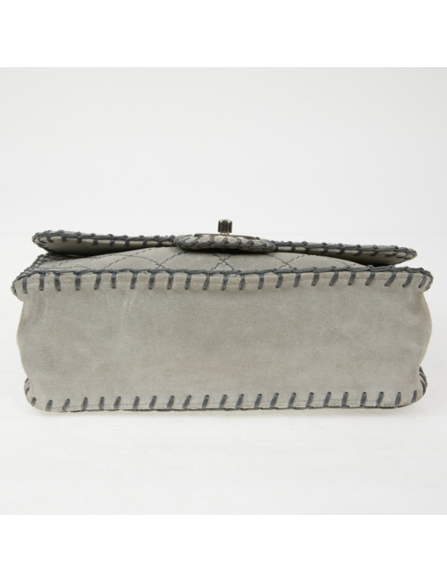 Sac Chanel surpiqûres vertes