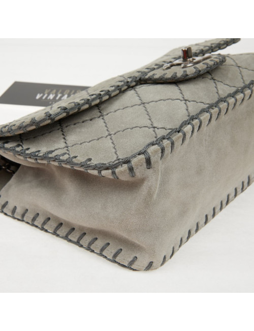 Sac Chanel surpiqûres vertes