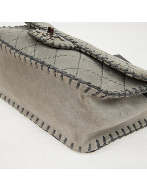 Sac Chanel surpiqûres vertes