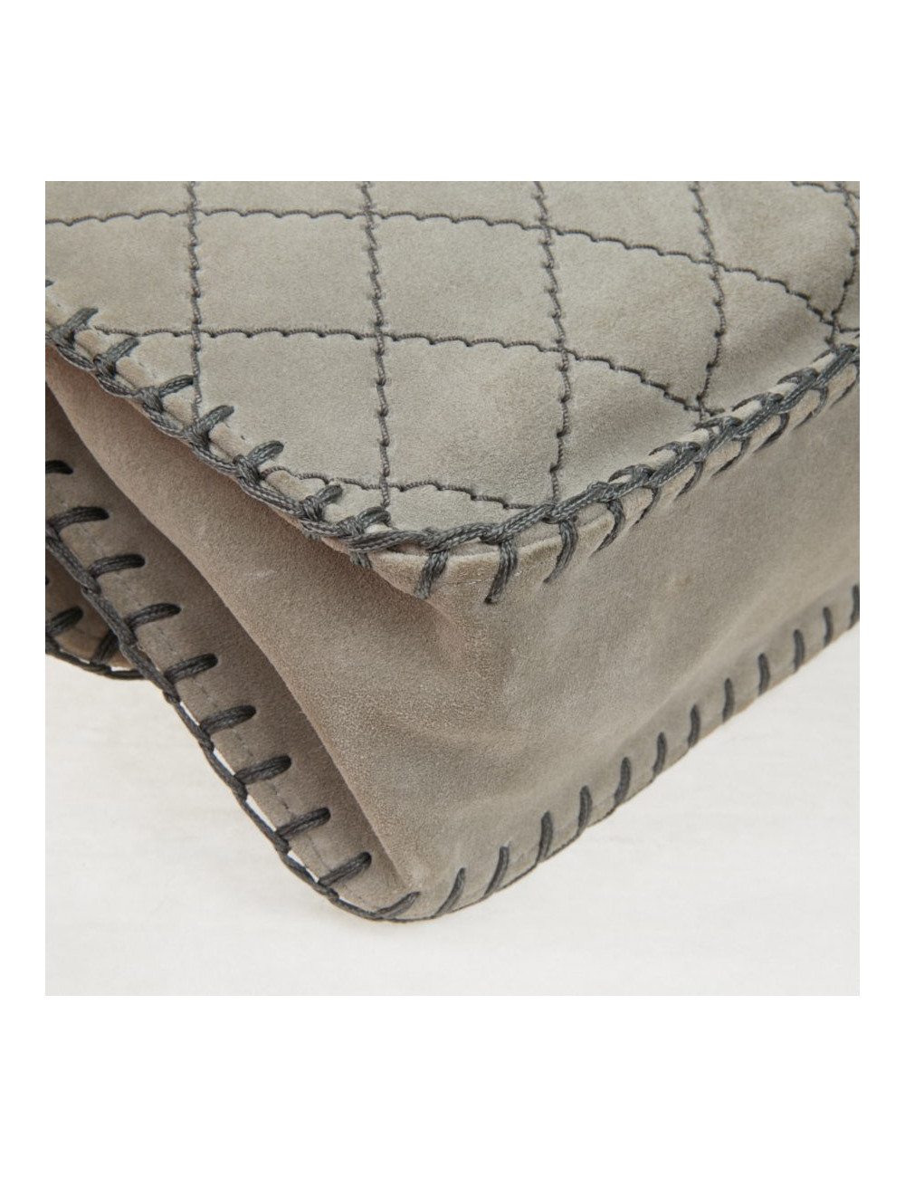 Sac Chanel surpiqûres vertes