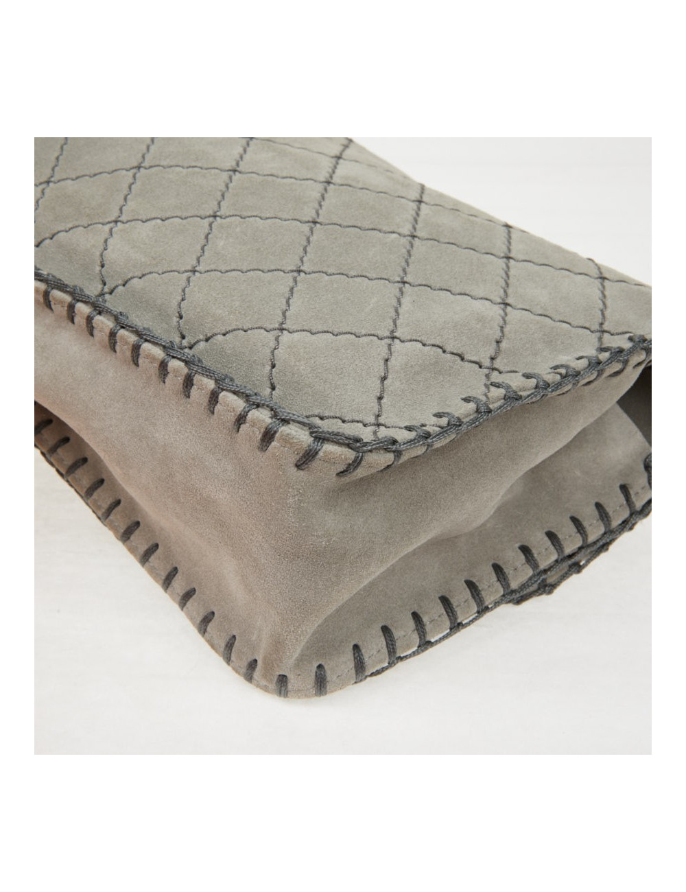 Sac Chanel surpiqûres vertes