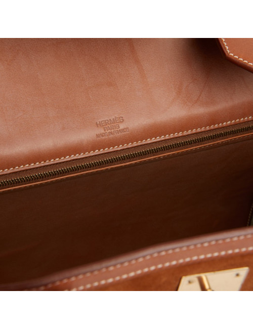 Sac Hermes Birkin 40 bi-matière gold