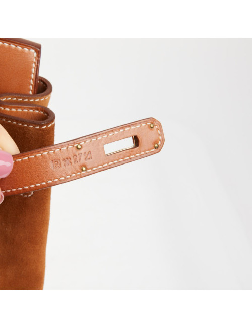 Sac Hermes Birkin 40 bi-matière gold