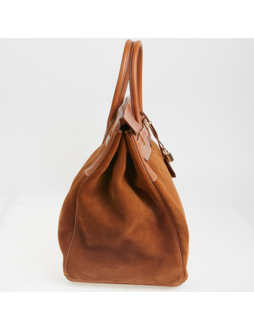 Sac Hermes Birkin 40 bi-matière gold