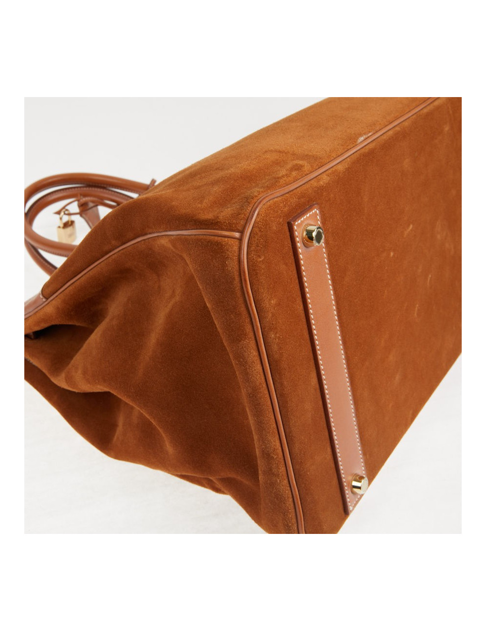 Sac Hermes Birkin 40 bi-matière gold