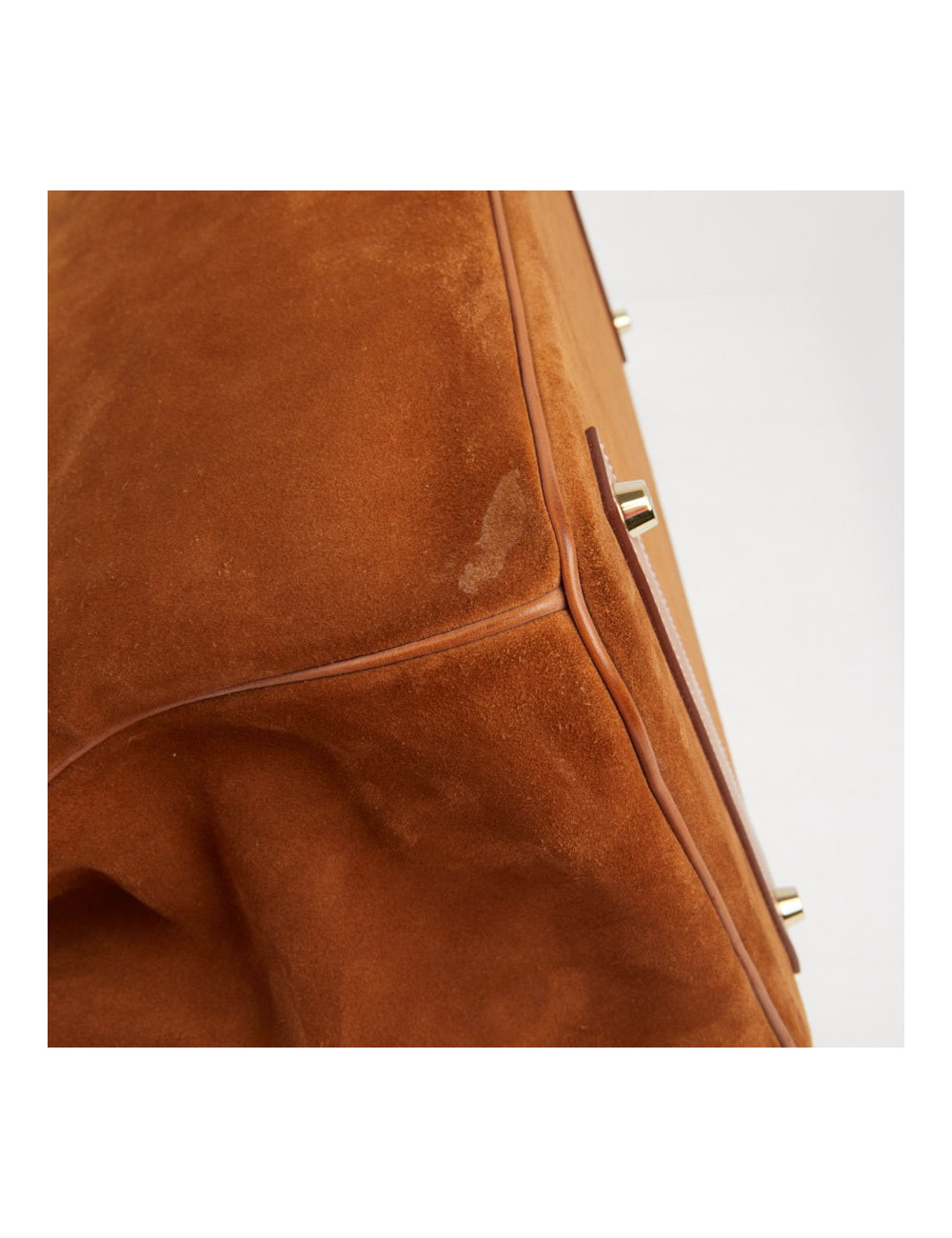 Sac Hermes Birkin 40 bi-matière gold