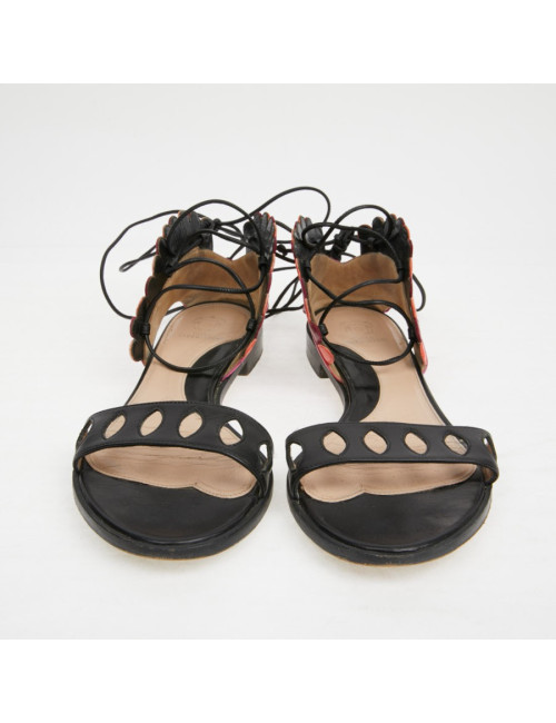 Sandales T 38 PAULA CADEMARTORI cuir multicolore