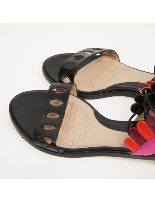 Sandales T 38 PAULA CADEMARTORI cuir multicolore