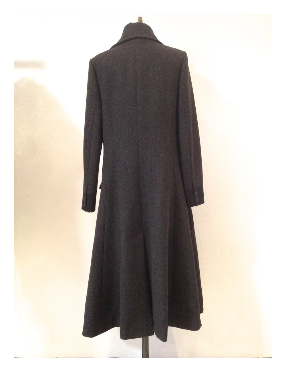 Manteau CHANEL laine et soie T42