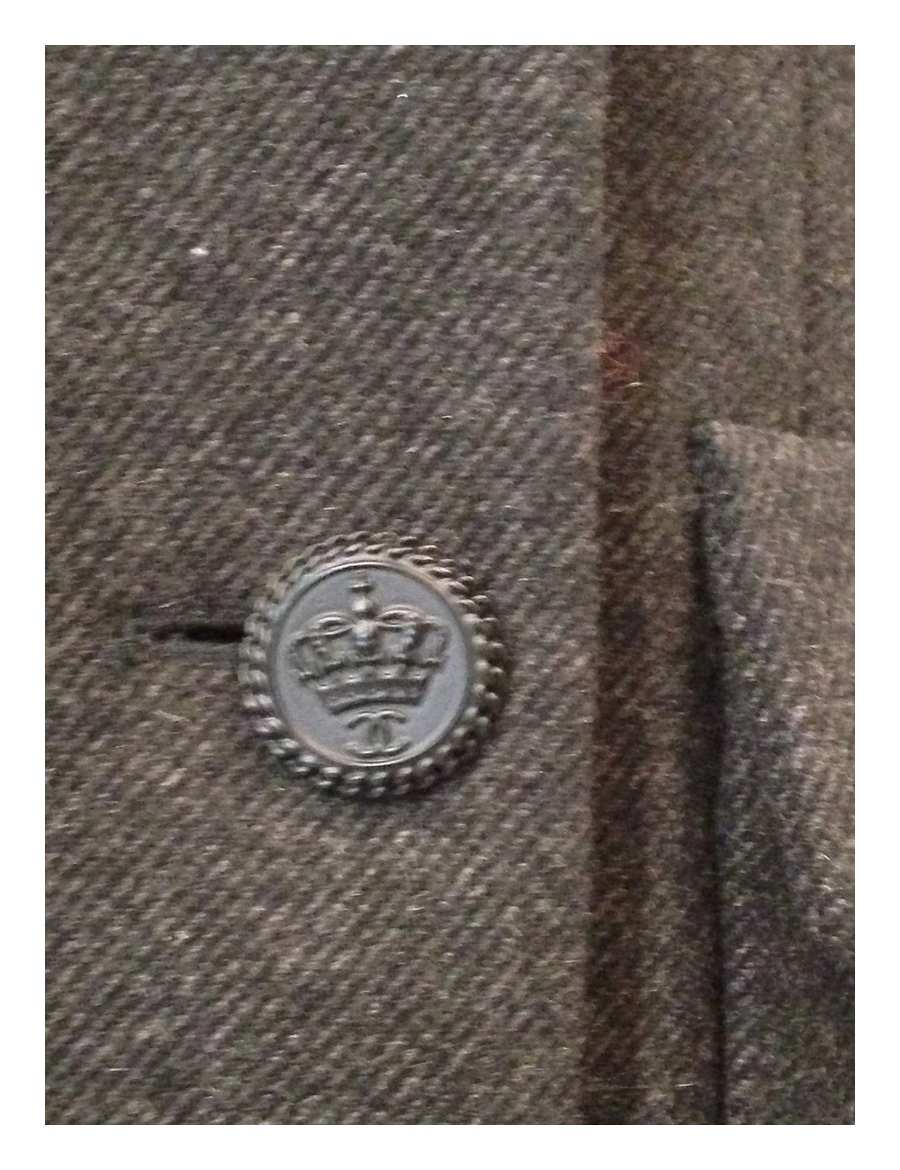 Manteau CHANEL laine et soie T42