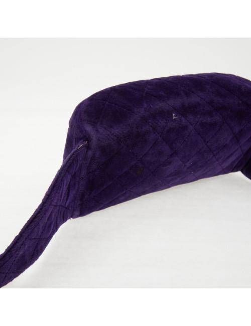 Ceinture banane CHANEL velours violet Vintage