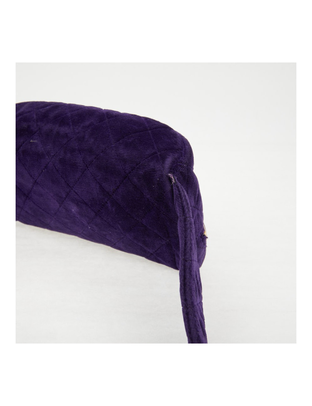 Ceinture banane CHANEL velours violet Vintage