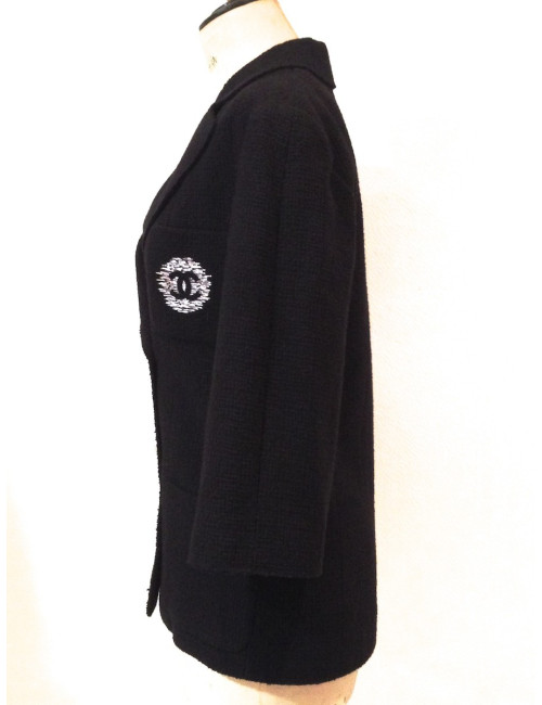 Veste croisé CHANEL avec Blazon T40