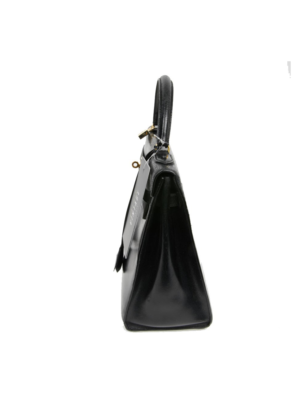  Sac cuir box noir HERMES Kelly 32