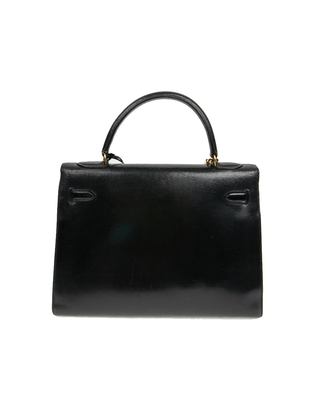 Sac cuir box noir HERMES Kelly 32