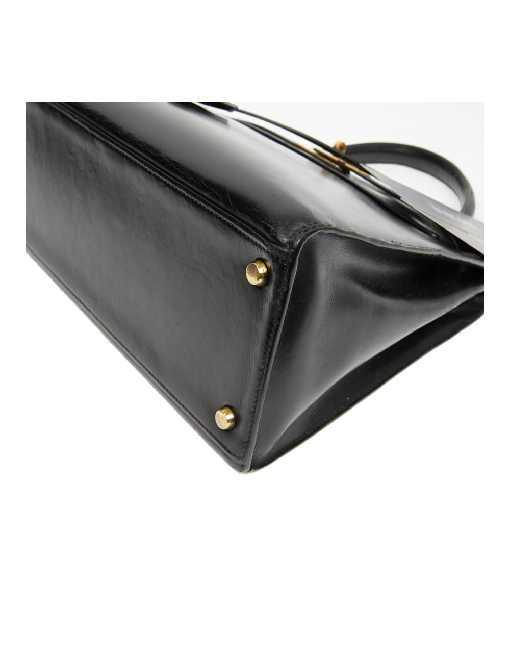  Sac cuir box noir HERMES Kelly 32