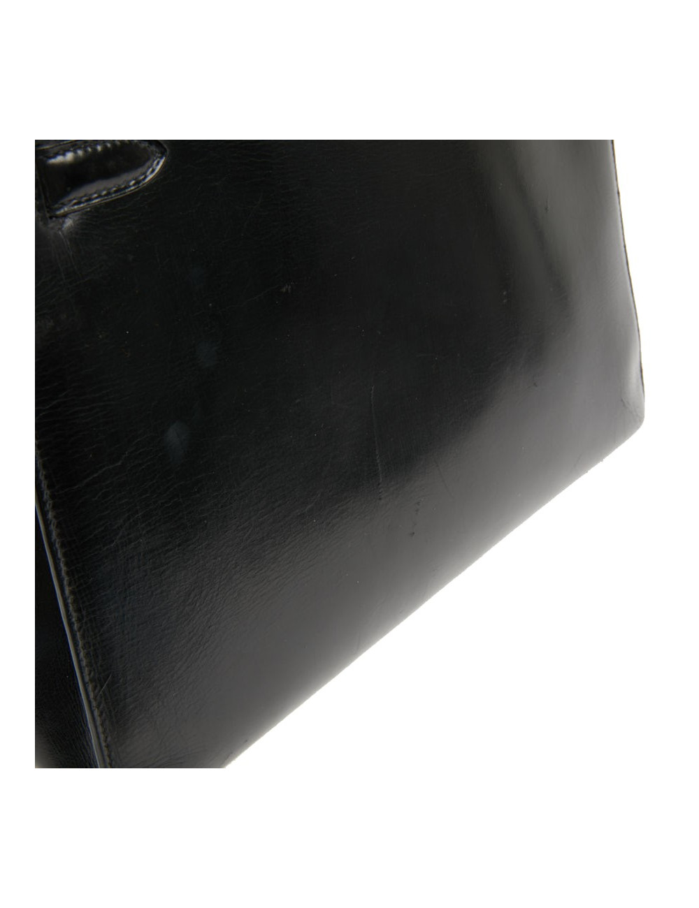  Sac cuir box noir HERMES Kelly 32