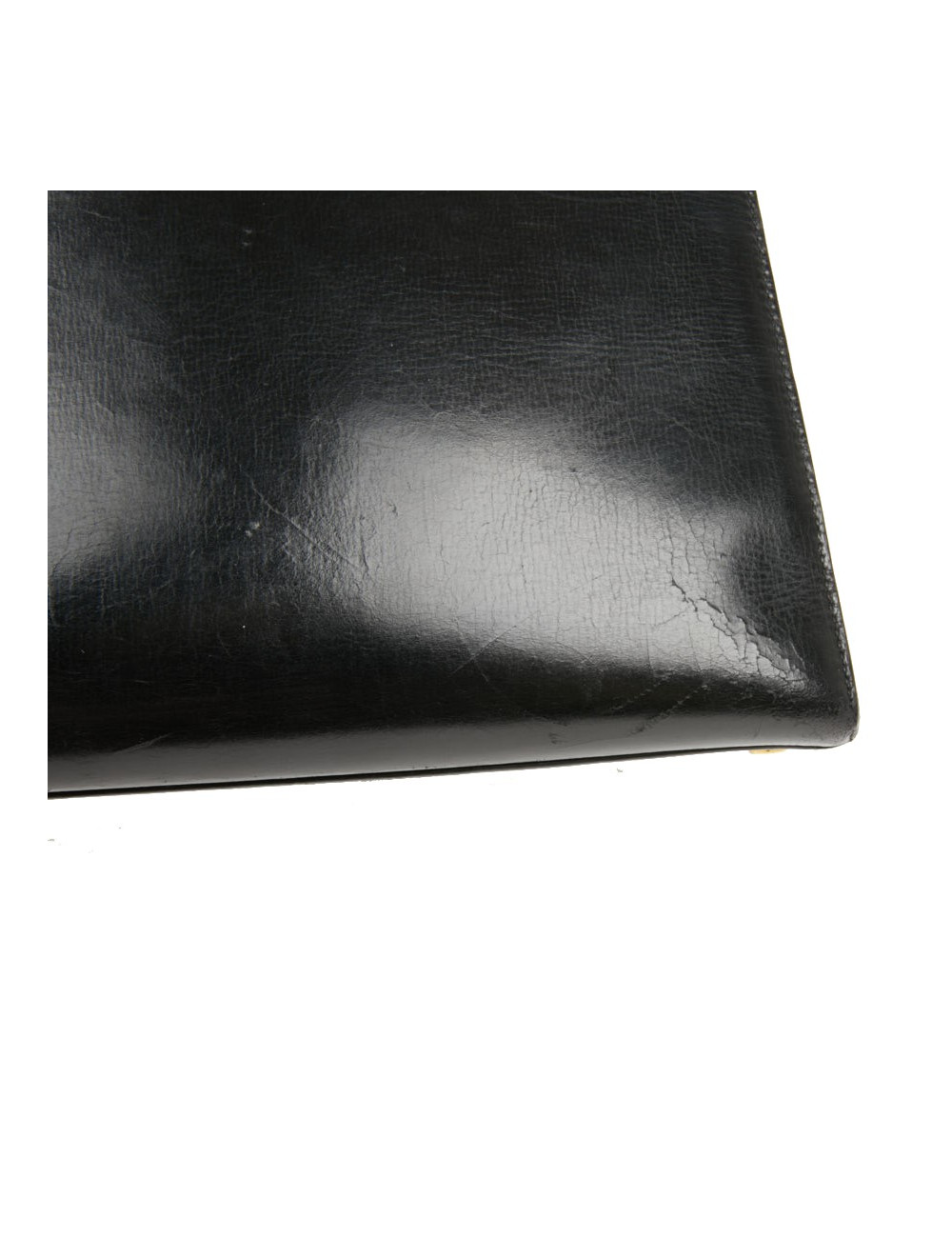  Sac cuir box noir HERMES Kelly 32