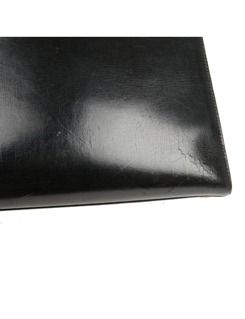  Sac cuir box noir HERMES Kelly 32