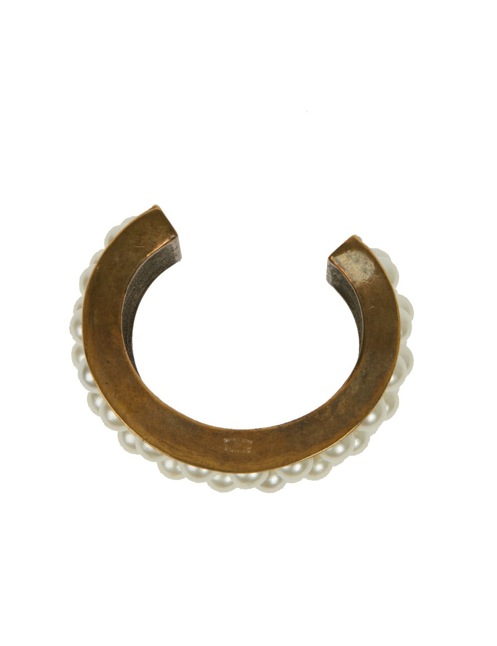 Manchette CHANEL rigide perles nacrées