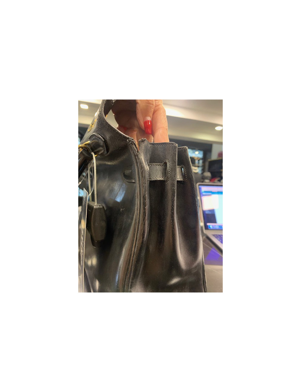 Kelly 32 HERMES box noir