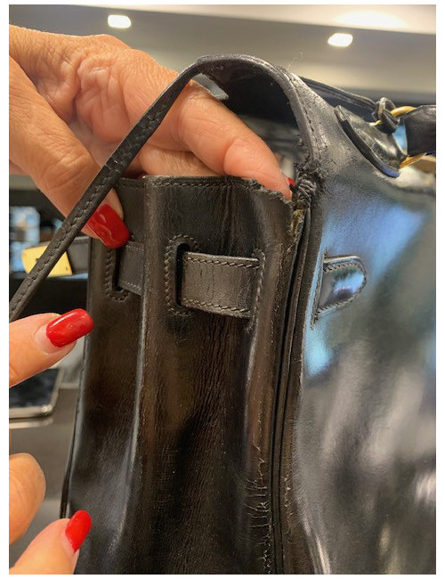 Kelly 32 HERMES box noir