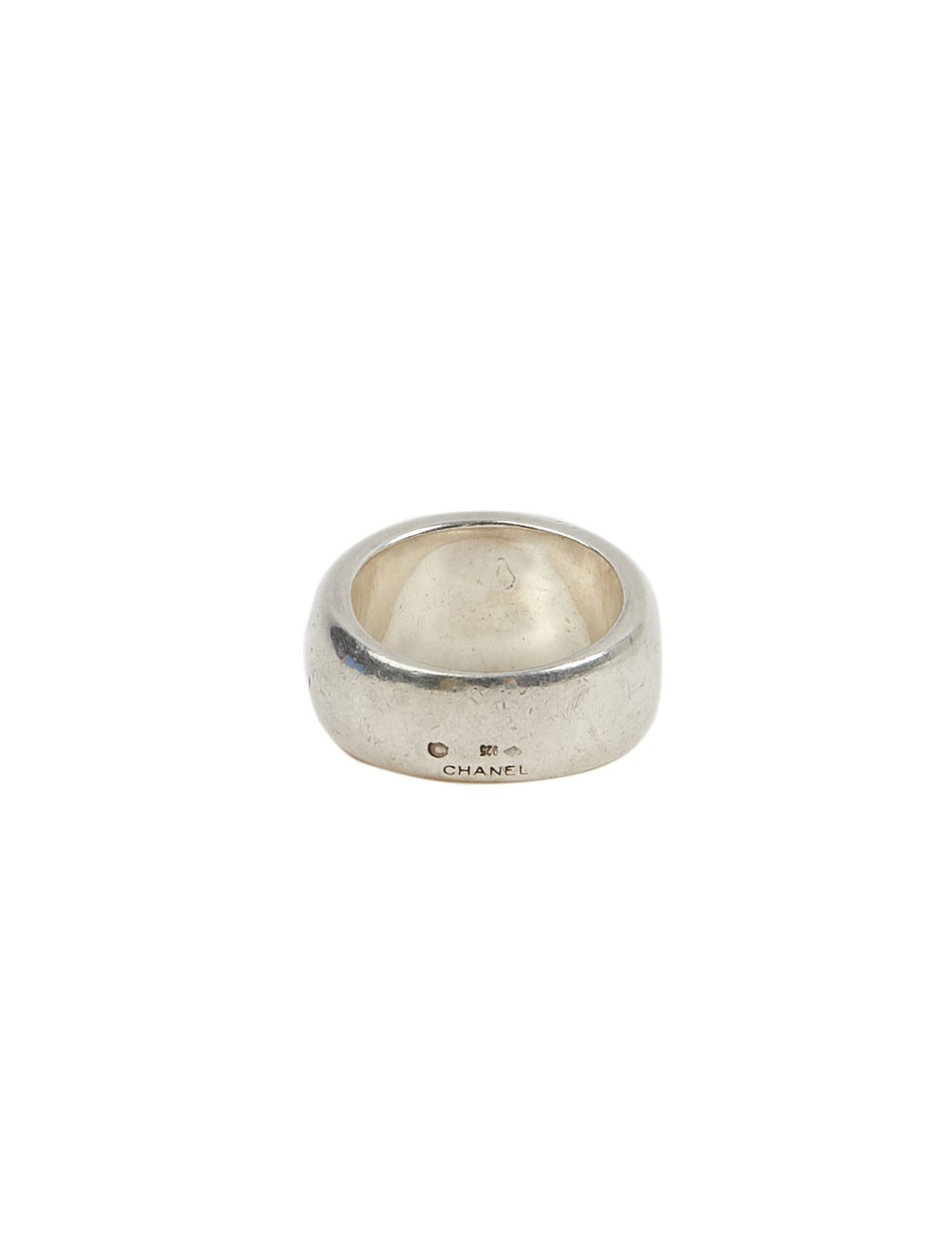 Bague CHANEL T 53 argent massif