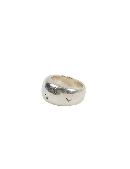 Bague CHANEL T 53 argent massif