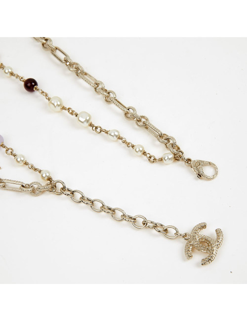 Sautoir CHANEL chaine et croix