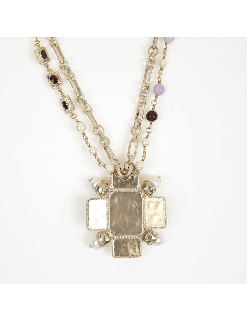 Sautoir CHANEL chaine et croix