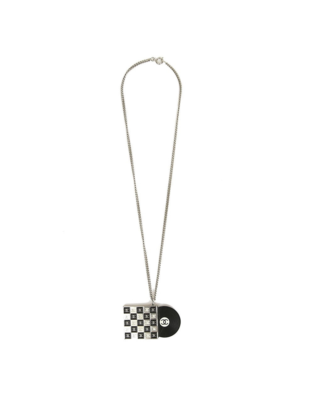 Pendentif CHANEL métal argent