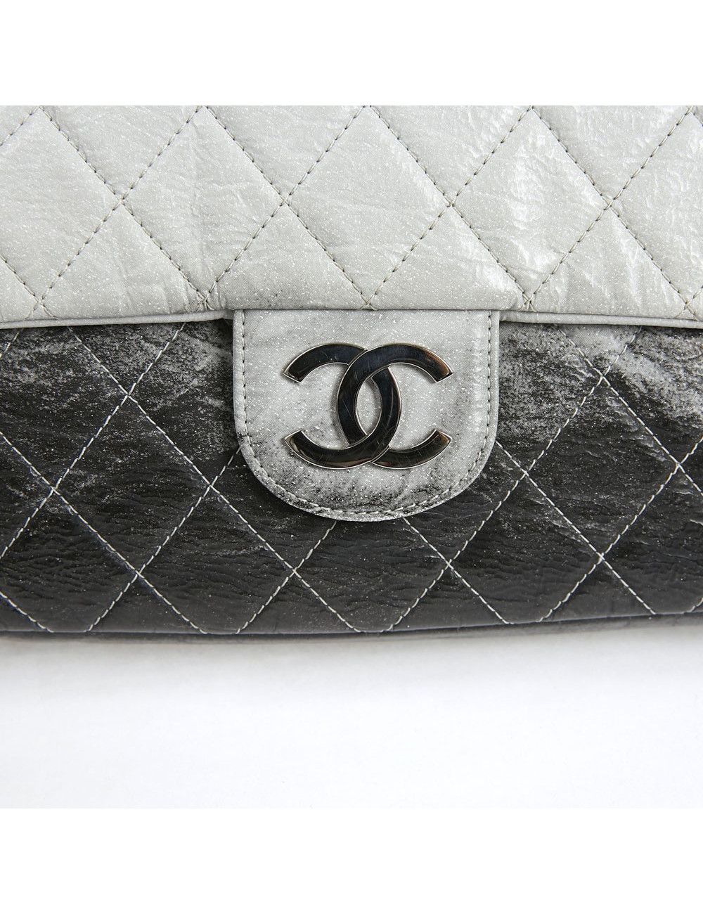 Sac CHANEL Timeless gris dégradé 