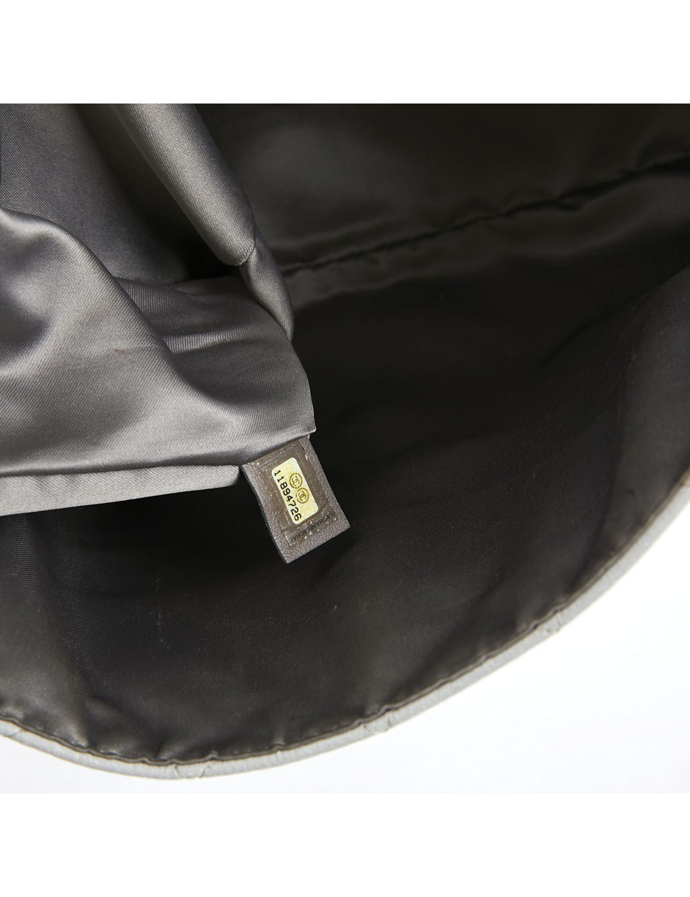 CHANEL Vintage Timeless Flap Bag in Black and Grey Quilted Leather