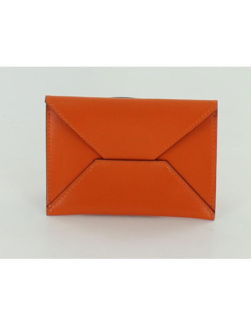 porte-cartes de crédit HERMES orange
