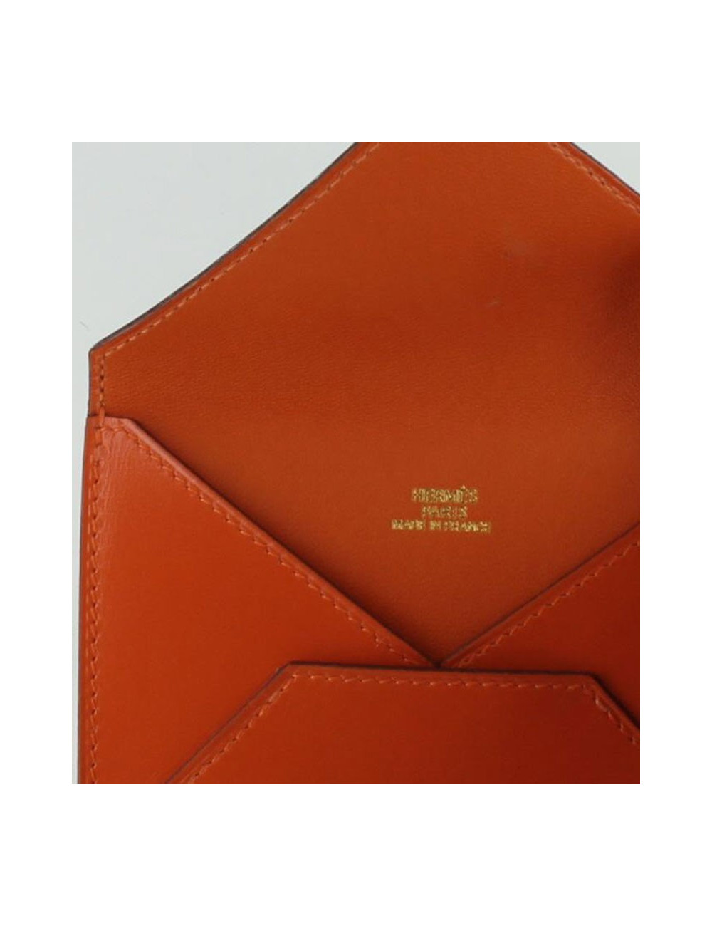 porte-cartes de crédit HERMES orange