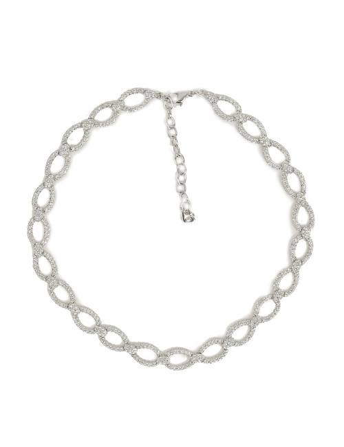 Parure SWAROVSKI ras de cou et boucle d'oreilles