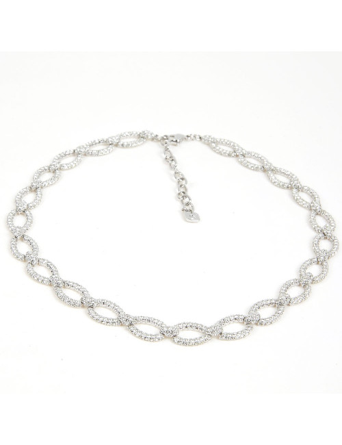 Parure SWAROVSKI ras de cou et boucle d'oreilles