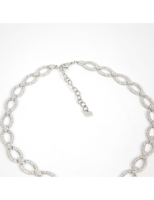 Parure SWAROVSKI ras de cou et boucle d'oreilles