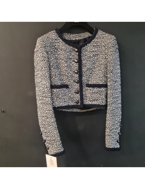 Veste courte CHANEL T 38 tweed
