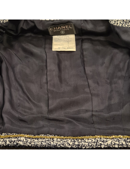 Veste courte CHANEL T 38 tweed