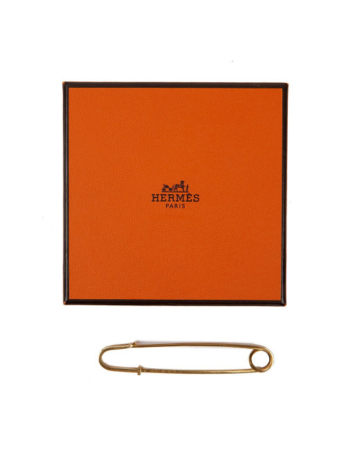 Épingle Hermès en or 18 carats