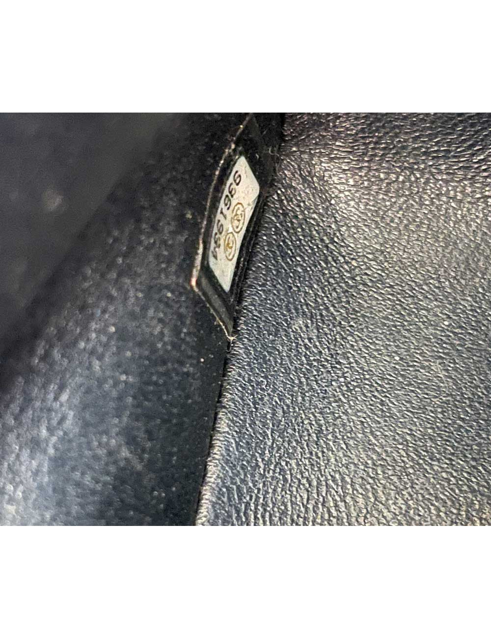 Sac classique CHANEL tweed rose et noir