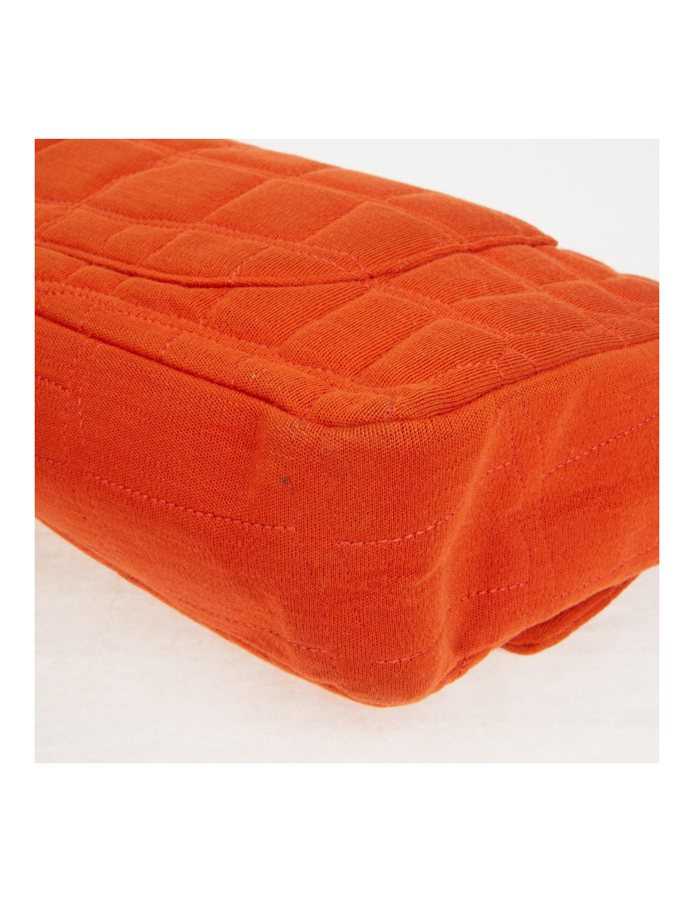 Sac Chanel jersey corail façon crocodile