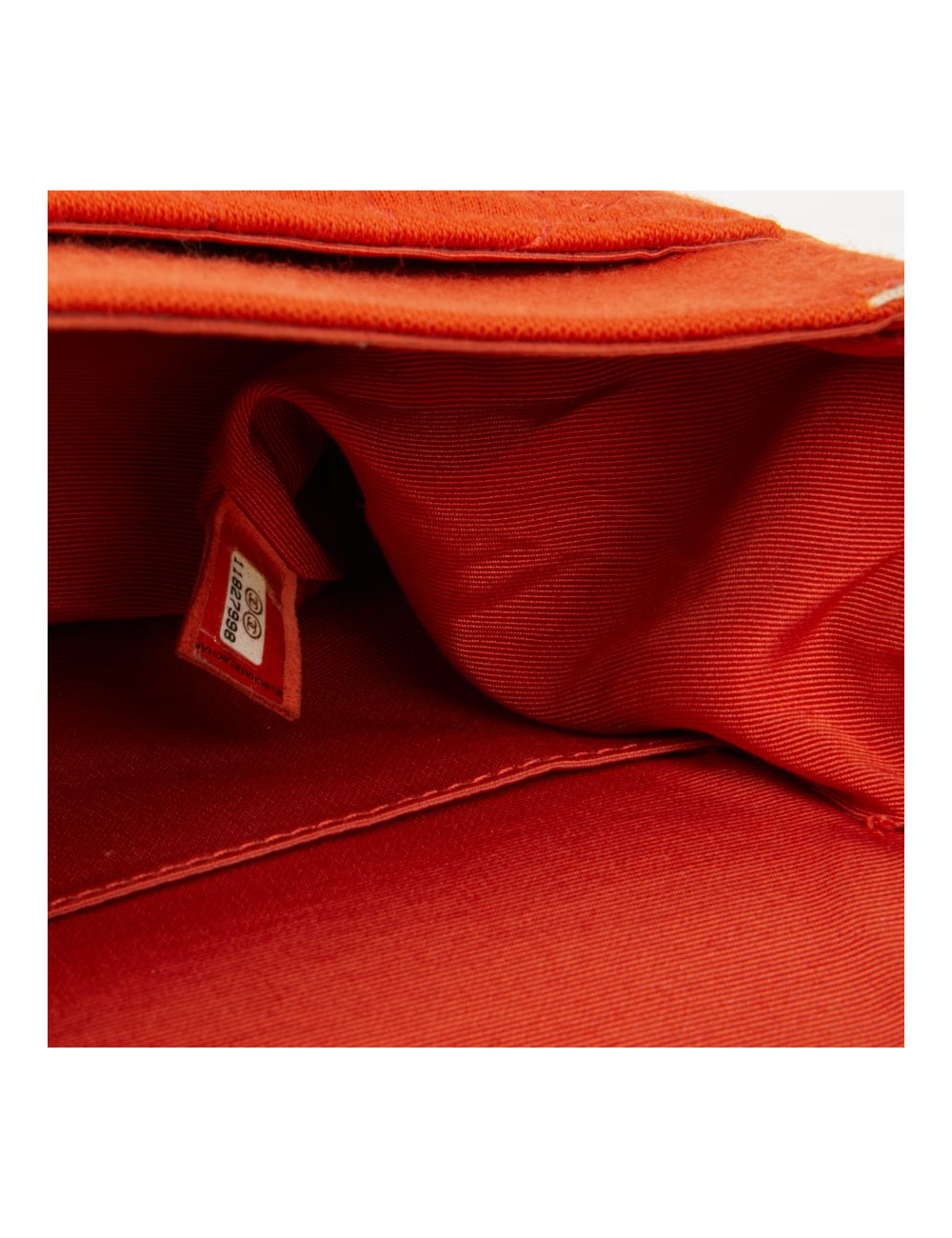 Sac Chanel jersey corail façon crocodile