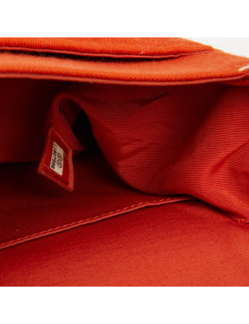 Sac Chanel jersey corail façon crocodile