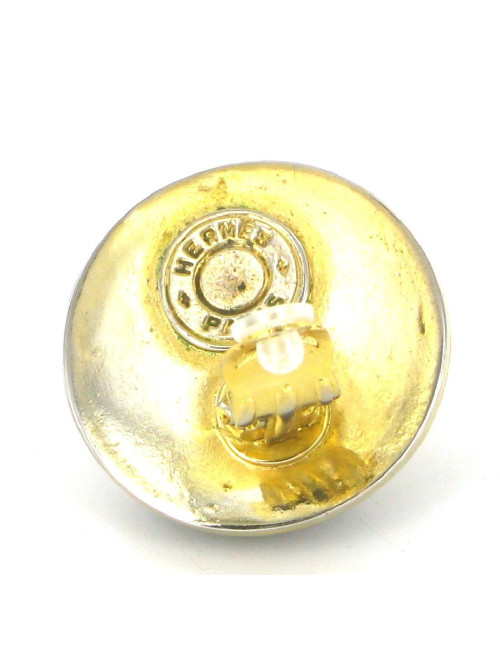 Clips collector clous médor et cuir HERMES