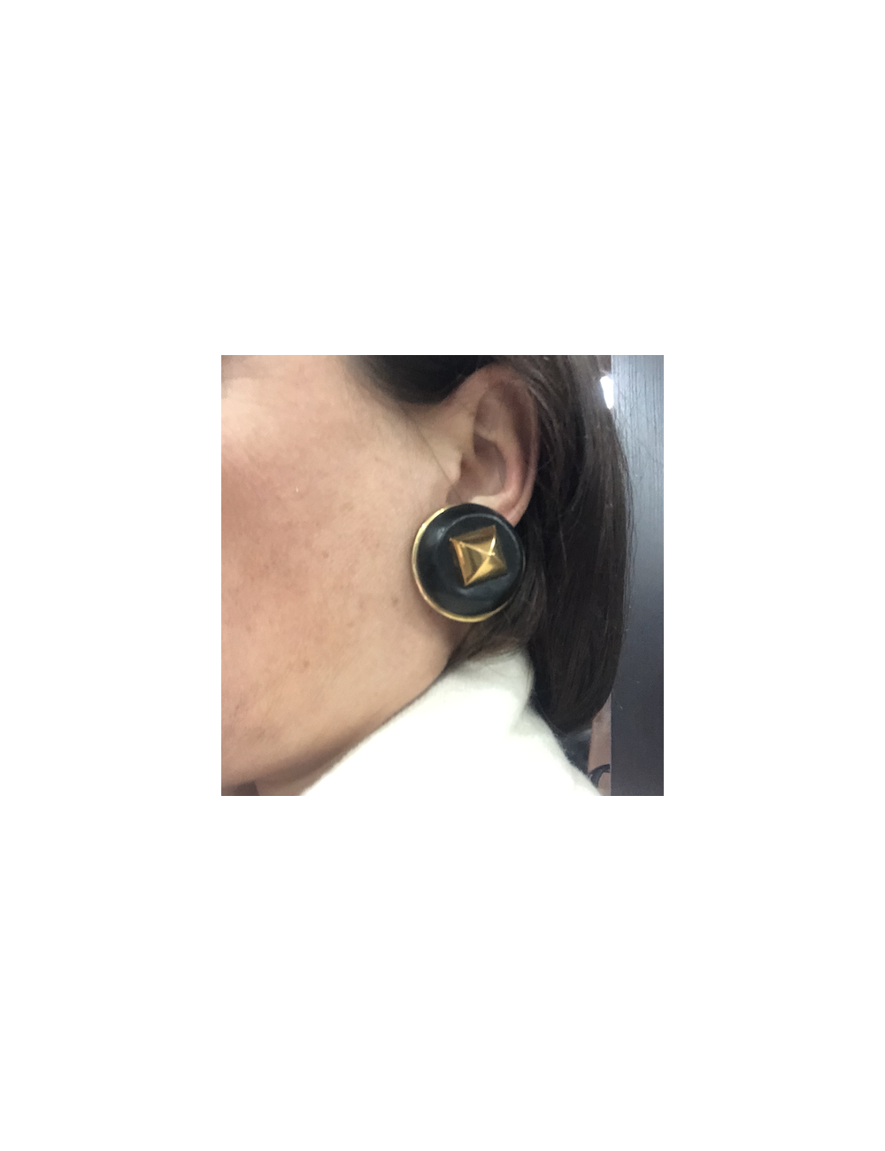 Clips collector clous médor et cuir HERMES