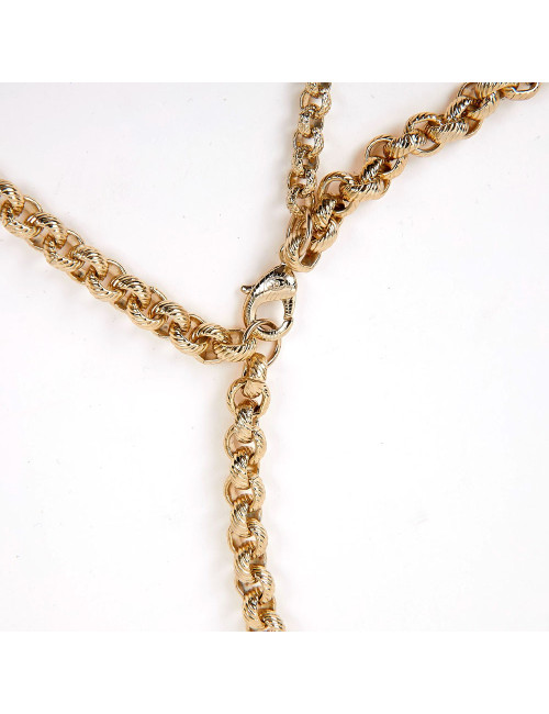 Ceinture CHANEL  C H A N E Lstrass dorée