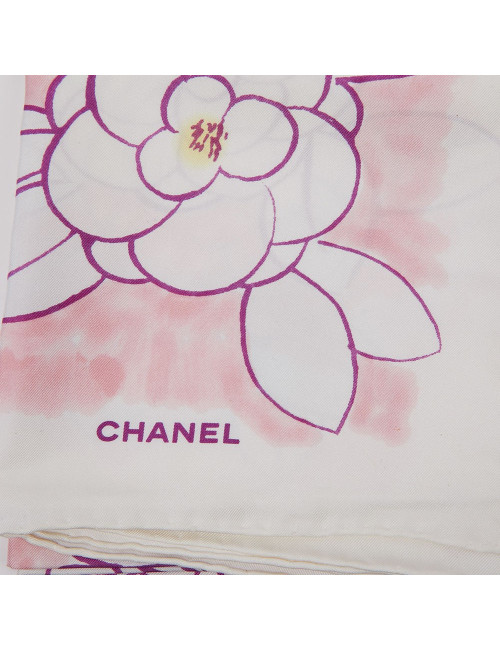 Carré en soie CHANEL camélias